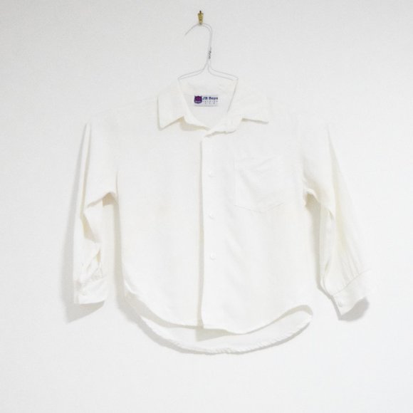 JB BOYS Classic White Button Up Dress Shirt - Picture 2 of 6